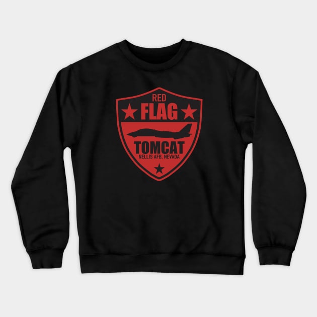 F-14 Tomcat Red Flag Patch Crewneck Sweatshirt by TCP